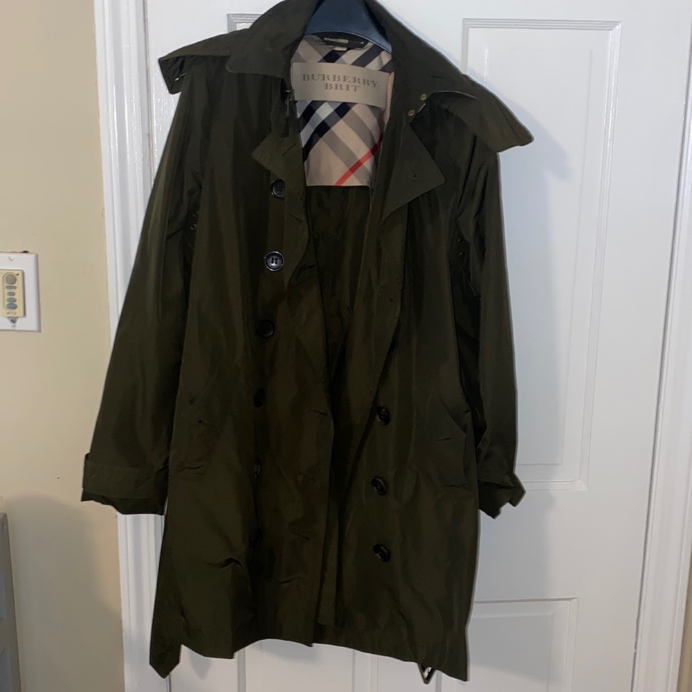 Burberry Detachable Hood Trench Coat